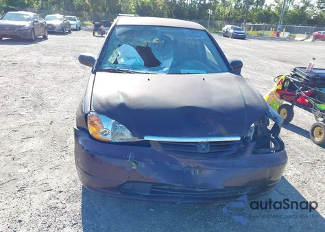 2001 Honda Civic Lx из США, поврежденный, VIN 1HGES15521L014123